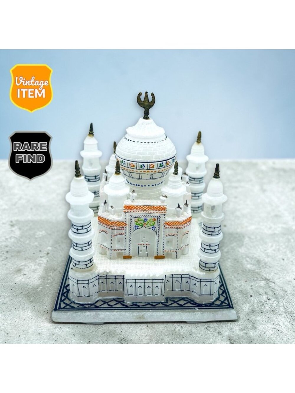 Taj Mahal Replica India Souvenir Collection Model 3D Figurine 6" READ